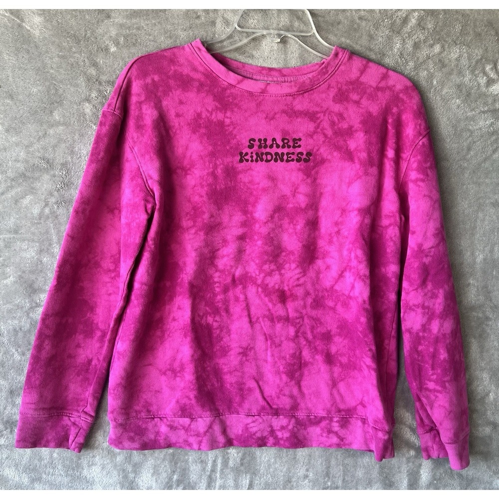 Cat & Jack Girl Sweatshirt Pink Camo‎ Share Kindness XL